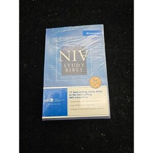 NEW ZONDERVAN NIV STUDY BIBLE, Personal Size By Kenneth L. Barker Paperback Seal